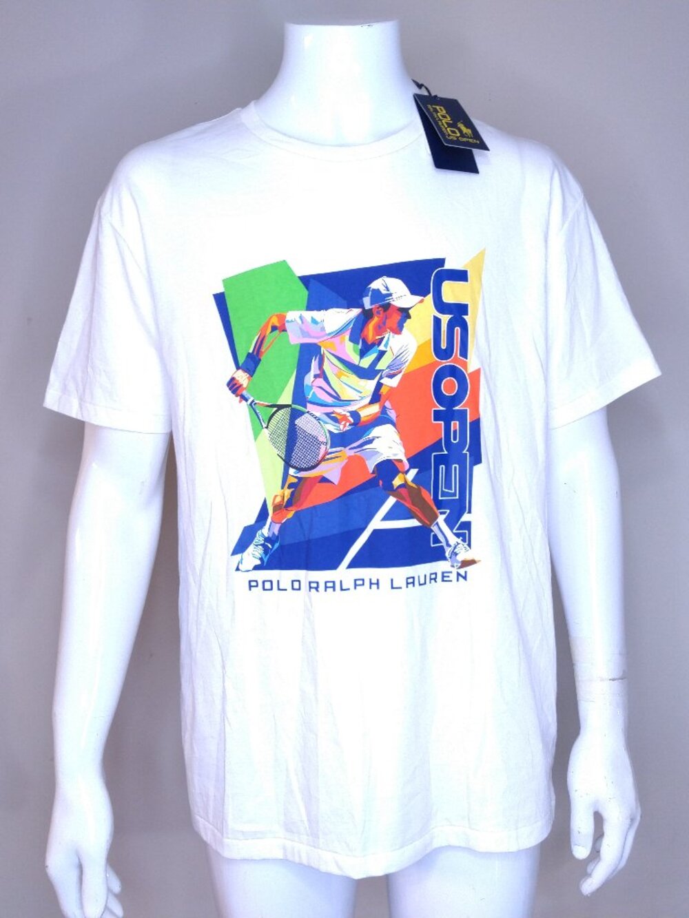 POLO RALPH LAUREN T Shirt US OPEN Medium NEW with TAGS RL Mens NWT Size M TENNIS
